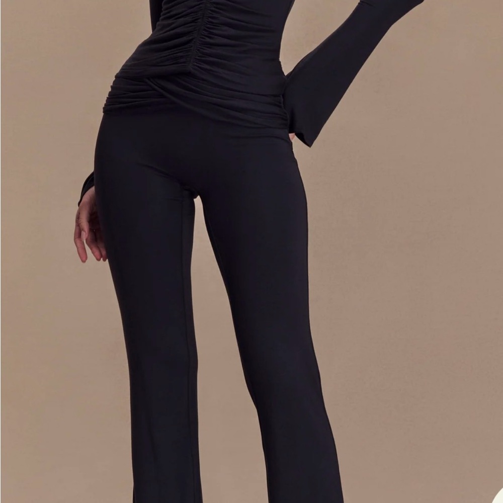 Meshki Black Flare Jumpsuit